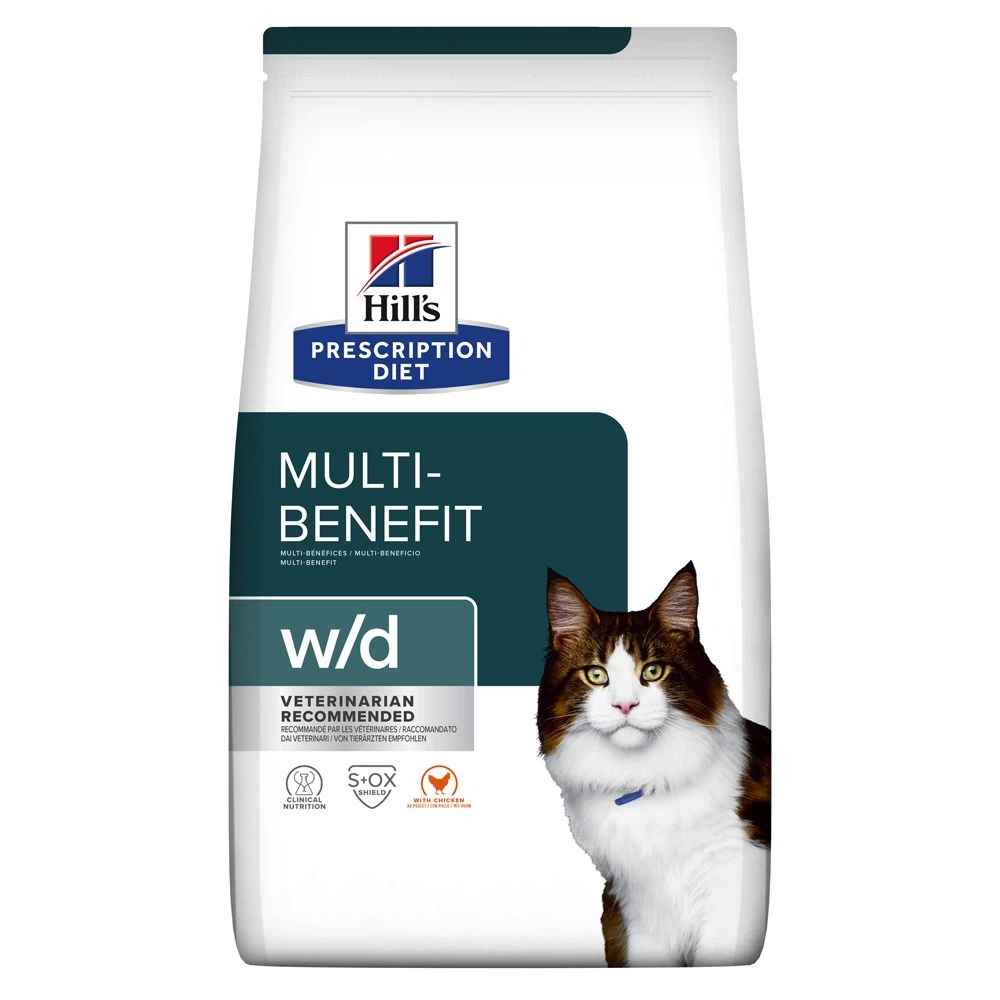 Hill's Prescription Diet W/d Multi-benefit Kattenvoer Met Kip 3kg 3 Hill's Prescription Diet W/d Multi-benefit Kattenvoer Met Kip 3kg