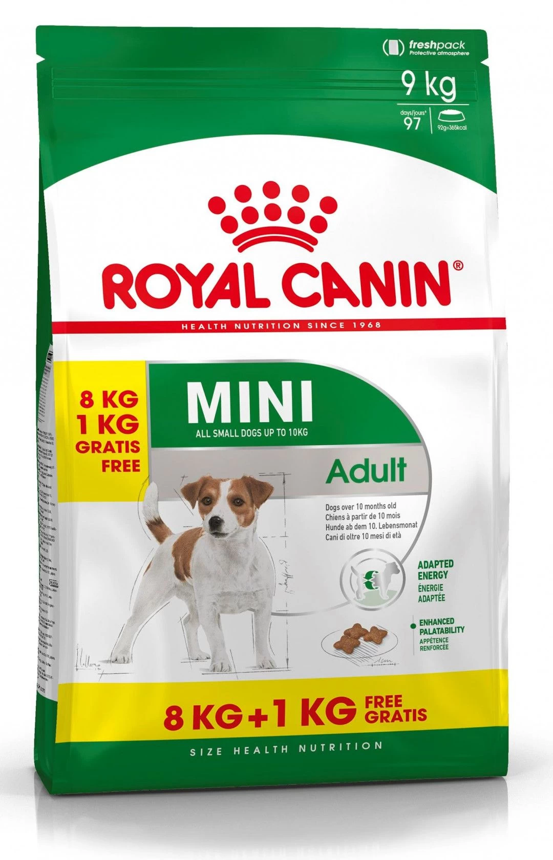 Royal Canin Mini Adult Hondenvoer 8kg + 1kg Gratis 3 Royal Canin Mini Adult Hondenvoer 8kg + 1kg Gratis