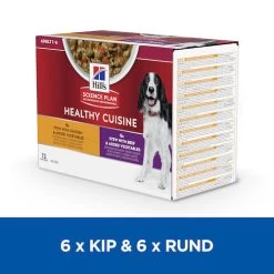 Hill's Science Plan Healthy Cuisine Hond Multipack Met Kip En Rund 12x90g 19 Hill's Science Plan Healthy Cuisine Hond Multipack Met Kip En Rund 12x90g -Dierenparadijspaleis Hills Healthy Cuisine Stoofpotje Hond 8 NL