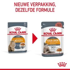 Royal Canin Hair & Skin Care Natvoer In Gravy Kattenvoer 12x85g -Dierenparadijspaleis Royal Canin Hair Skin Care Gravy Kat NL 05