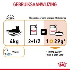 Royal Canin Hair & Skin Care Natvoer In Gravy Kattenvoer 12x85g -Dierenparadijspaleis Royal Canin Hair Skin Care Gravy Kat NL 10