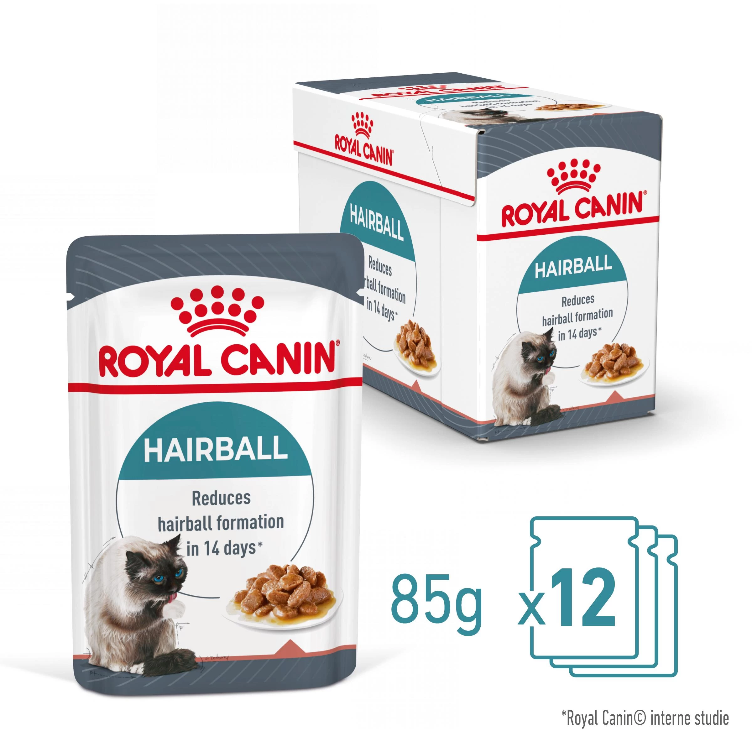 Royal Canin Hairball Care Natvoer In Gravy Kattenvoer 48x85g 5 Royal Canin Hairball Care Natvoer In Gravy Kattenvoer 48x85g - Afbeelding 3