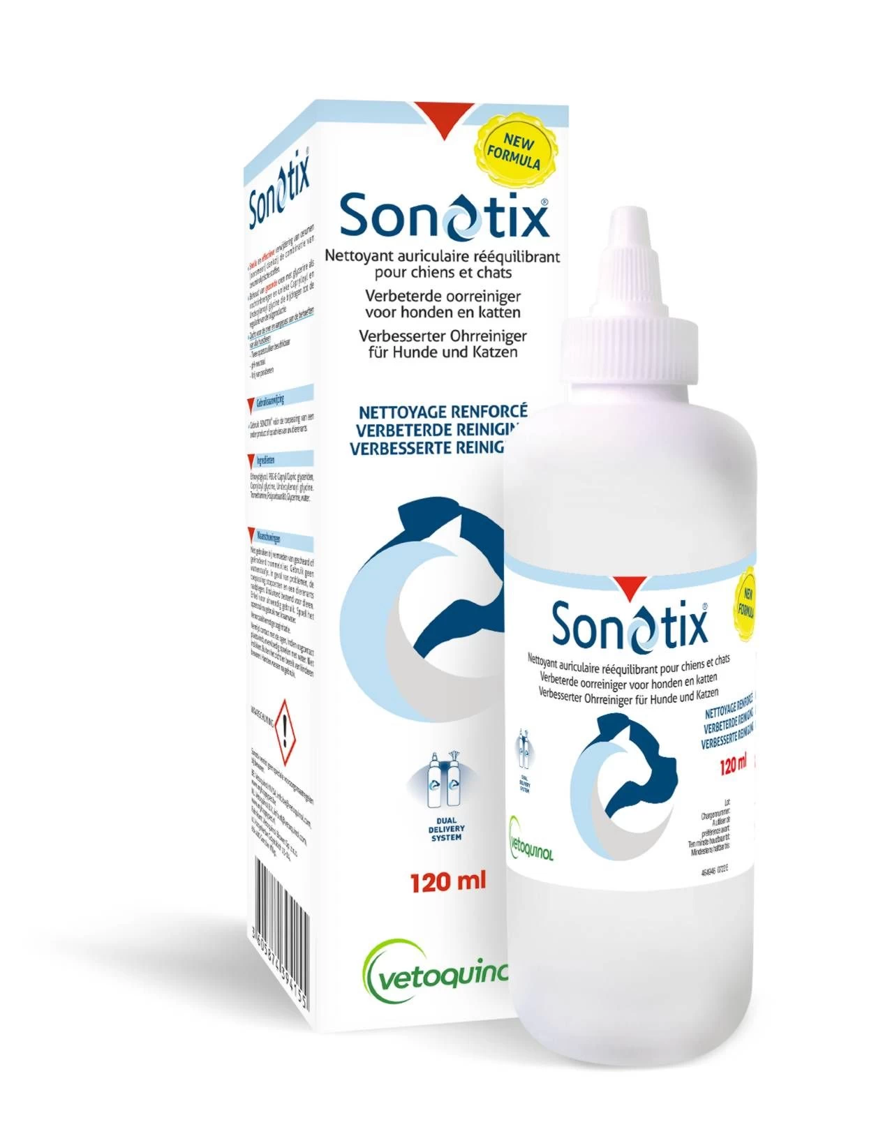 Vetoquinol Sonotix 120ml - Oorreiniger 3 Vetoquinol Sonotix 120ml - Oorreiniger