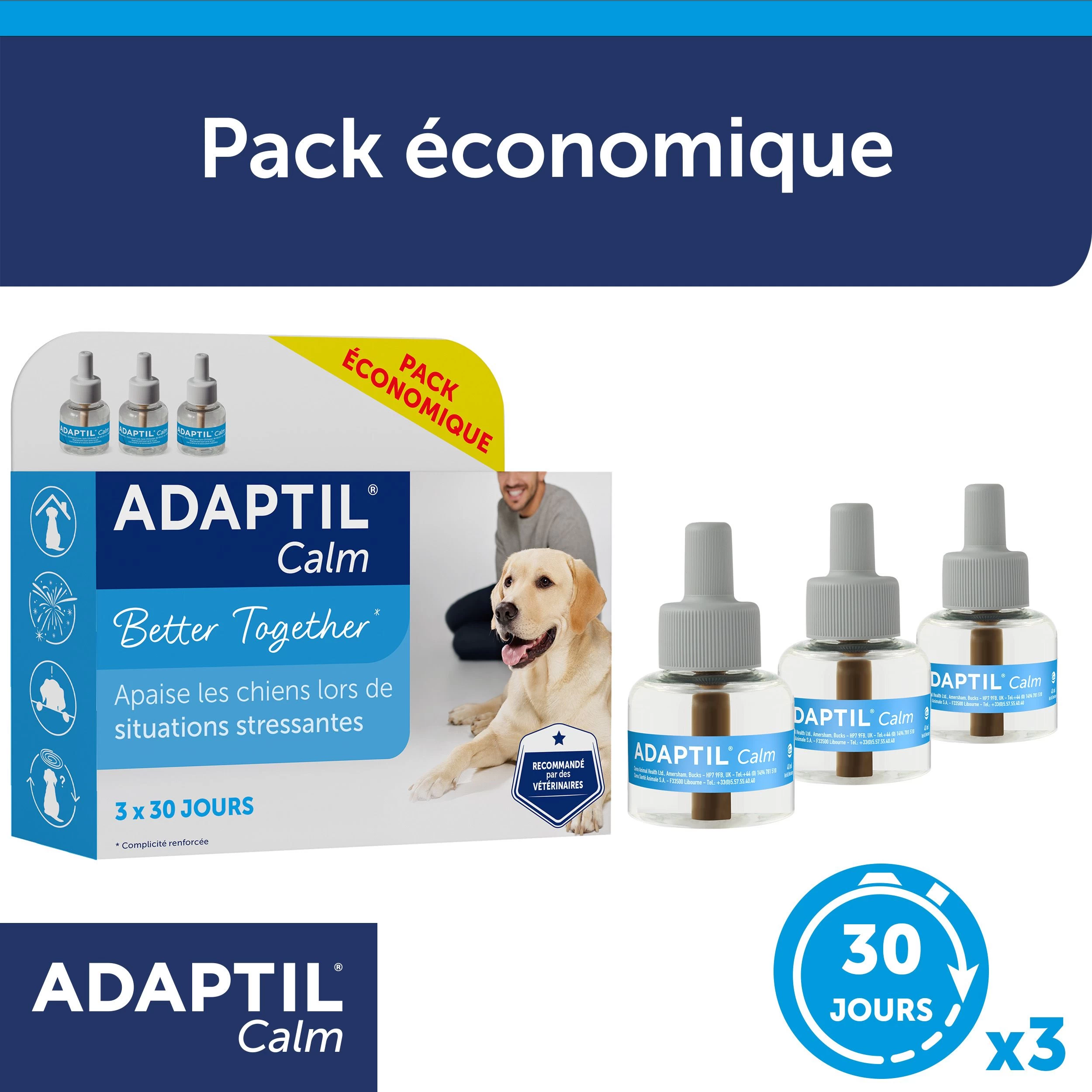 Adaptil Calm Navulling 3-pack 3x48ml 3 Adaptil Calm Navulling 3-pack 3x48ml